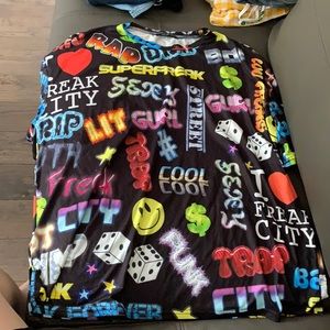 Shein large graphic tee